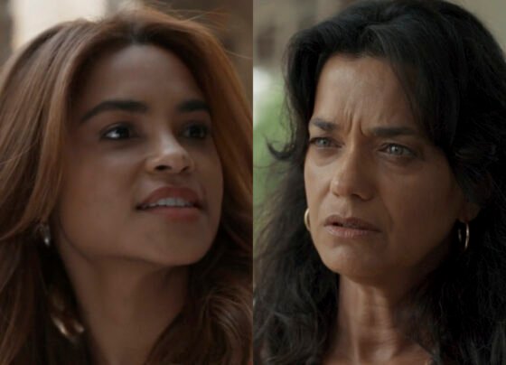 Lilith (Lucy Alves) e Morena (Ana Cecília Costa) em Renascer