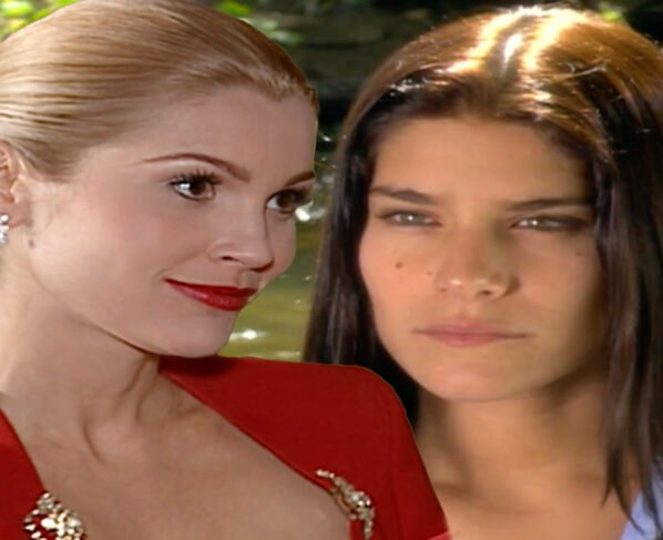 Cristina (Flávia Alessandra) e Serena (Priscila Fantin) em Alma Gêmea