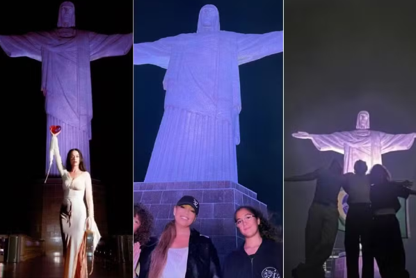 Celebridades do Rock in Rio Visitam o Cristo Redentor: Uma Noite Inesquecível no Rio de Janeiro