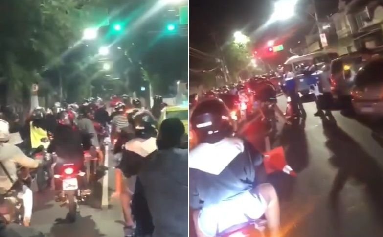 Vídeo mostra PM filmando motos no “rolezinho“ passando pela Lei Seca no RJ
