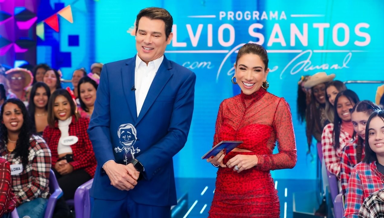 Celso Portiolli e Patrícia Abravanel superam a Globo e conquistam domingo histórico no SBT