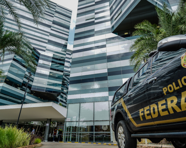 Fachada do prédio da Polícia Federal em Brasília.