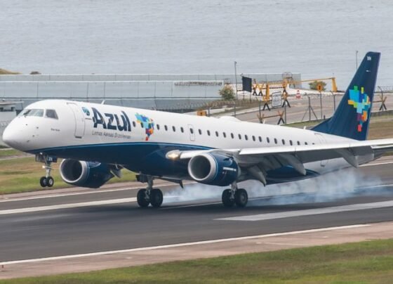 Avião da companhia aérea Azul