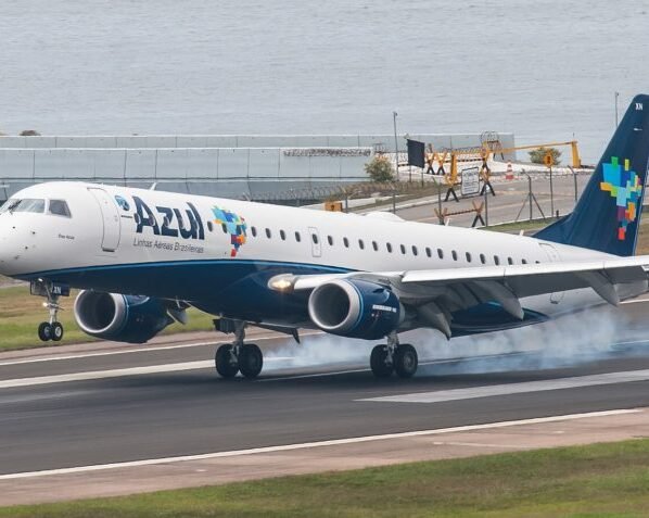 Avião da companhia aérea Azul