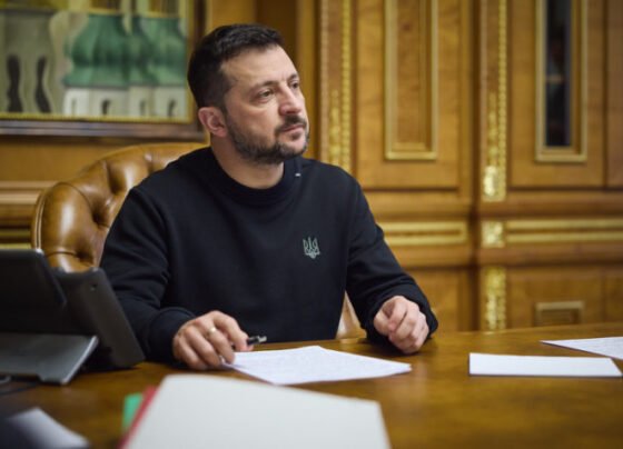Volodymyr Zelensky, presidente da Ucrânia, que teme que Trump deixe de apoiar o seu país