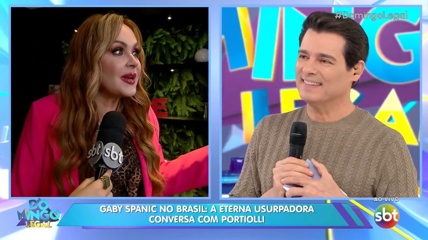 A Usurpadora retornará em 2025 no SBT; Gaby Spanic confirma ao vivo no Domingo Legal