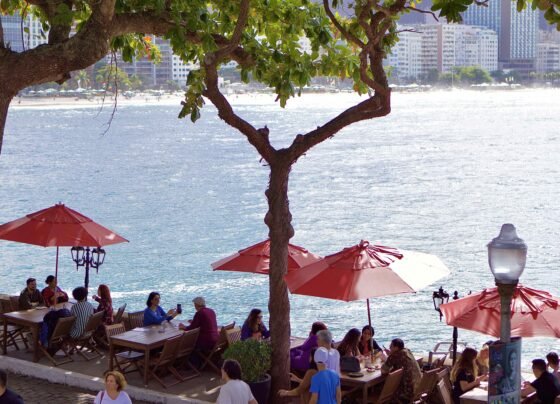 Ambiente do Café 18 do Forte, no Rio de Janeiro