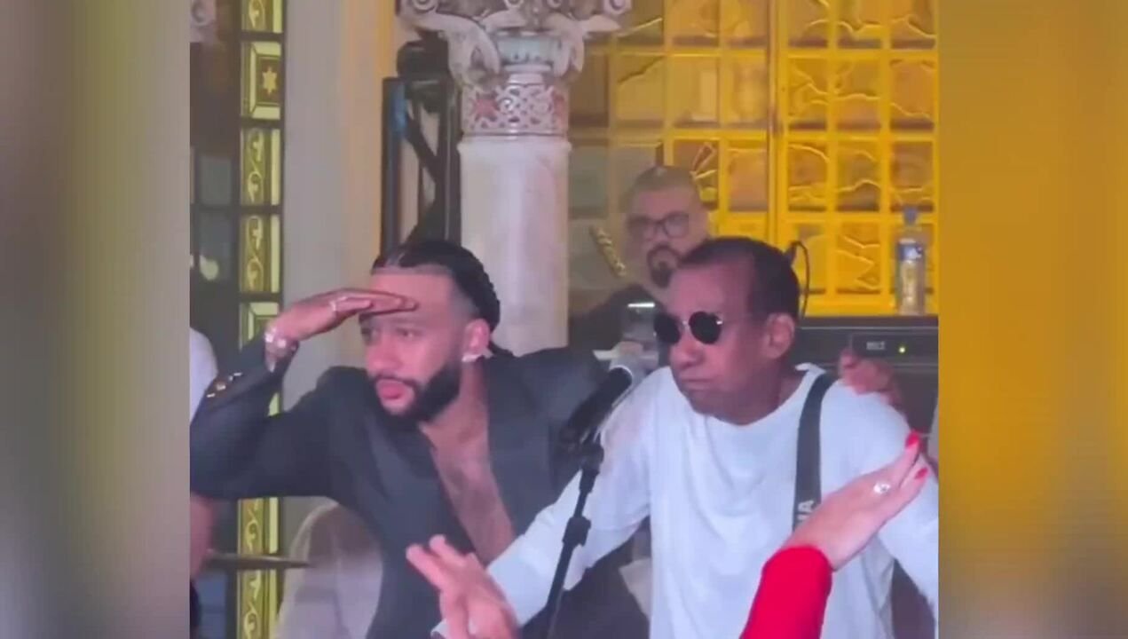 Festa de Memphis Depay teve show de Jorge Ben Jor; veja