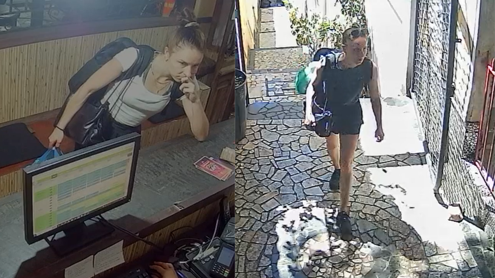 Novas imagens mostram jornalista britânica em hostel no Rio