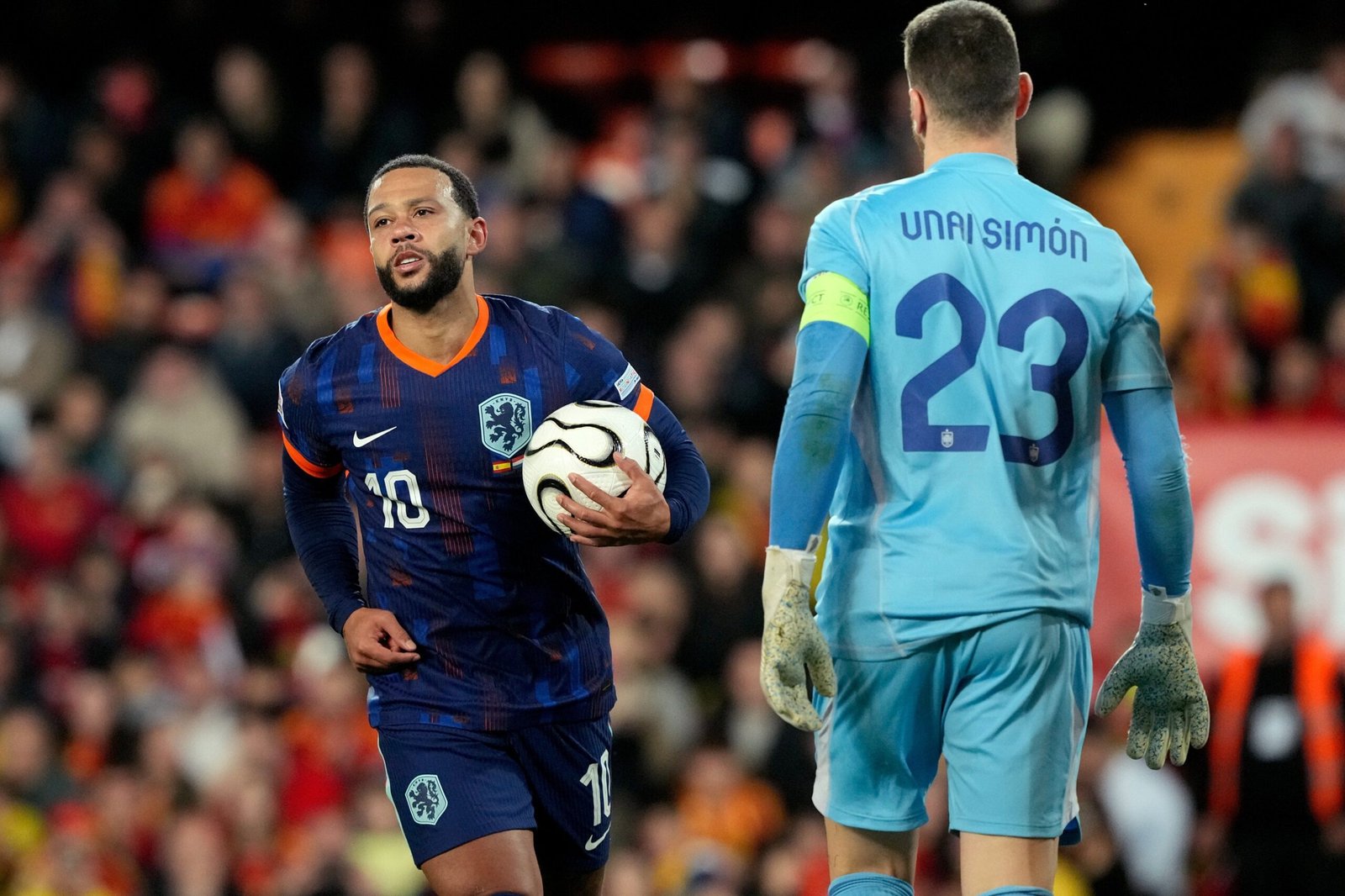 Gol e marca histórica: a atuação de Memphis Depay em Espanha x Holanda