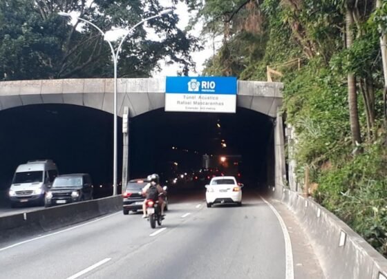 Túnel Rafael Mascarenhas. Foto: CET-Rio / divulgação