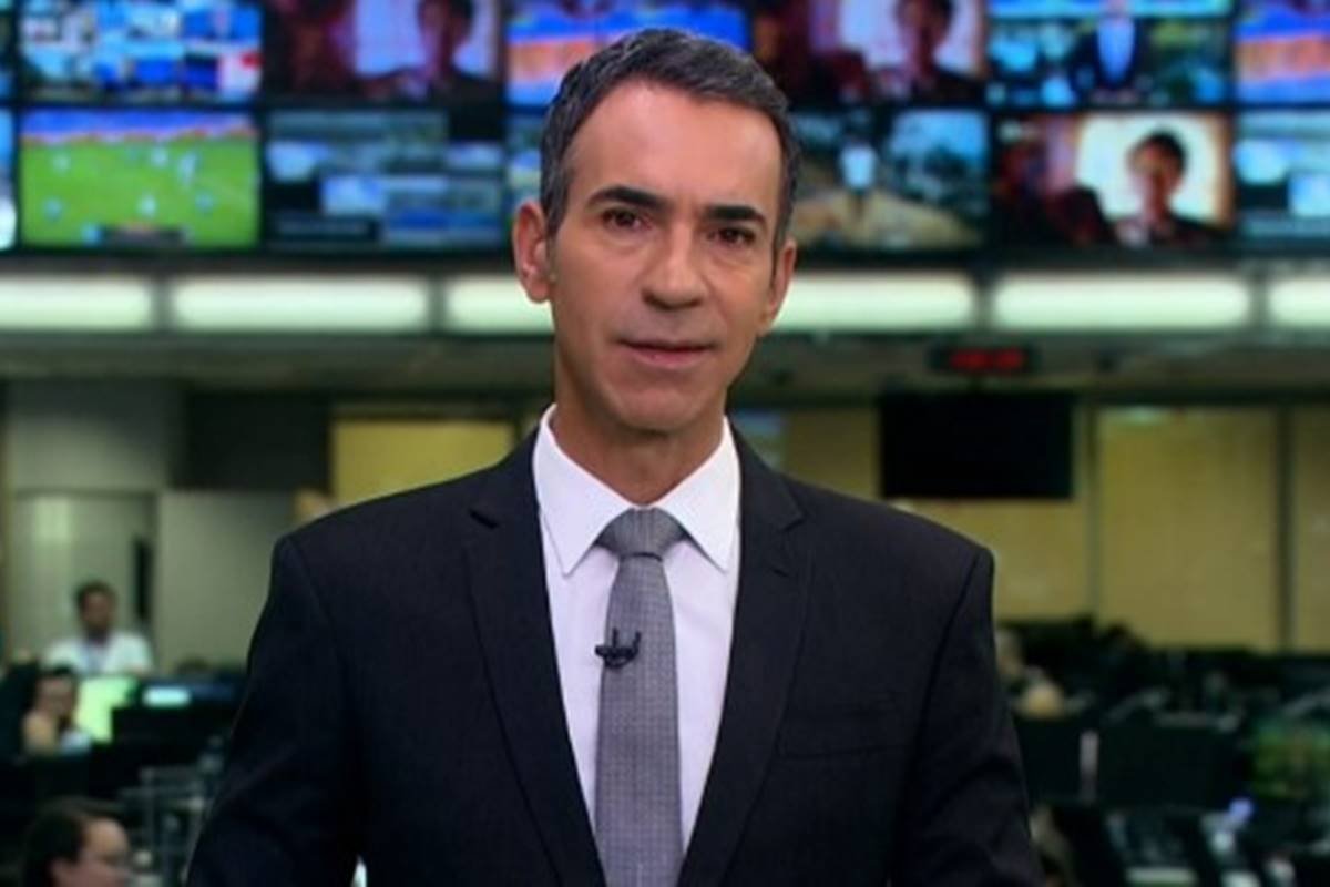 Cesar Tralli quebra protocolo da Globo e surpreende com atitude em telejornal