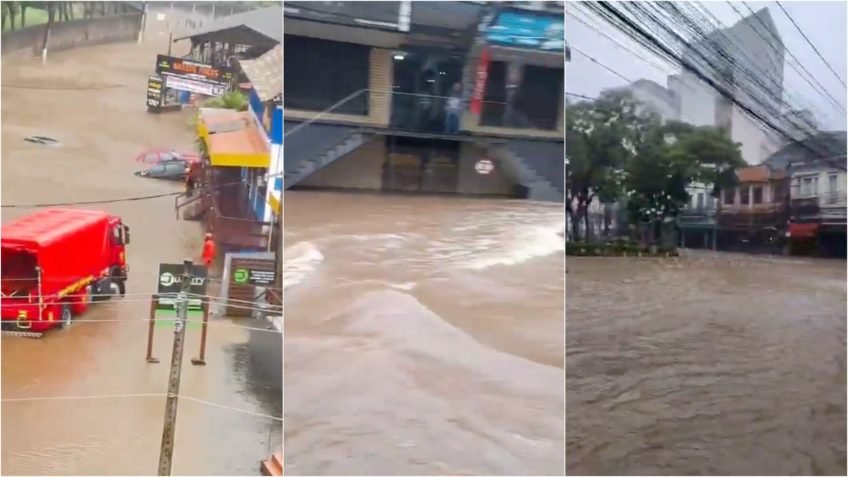 Chuva alaga ruas e interdita rodovias no Sudeste; veja vídeos