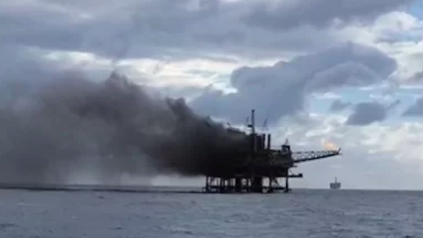 Incêndio em plataforma da Petrobras deixa 14 feridos no RJ