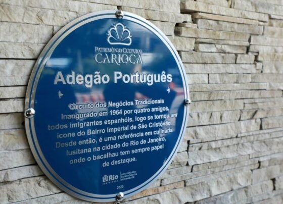 Restaurante Adegao Portugues em Sao Cristovao ganha placa de Patrimonio