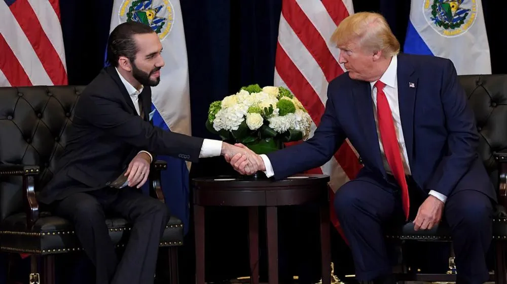 Trump quer parceria com Bukele para combater organizações criminosas internacionais